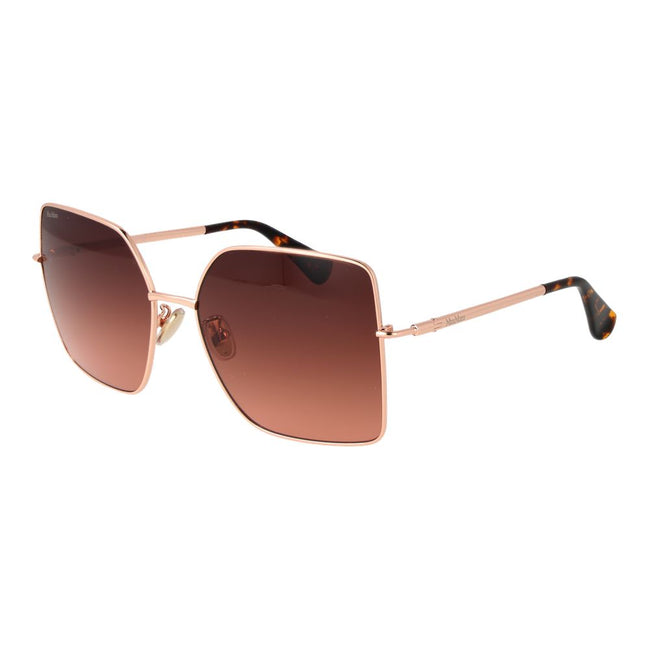 Max Mara Ochelari de Soare Aurii Roz din Metal