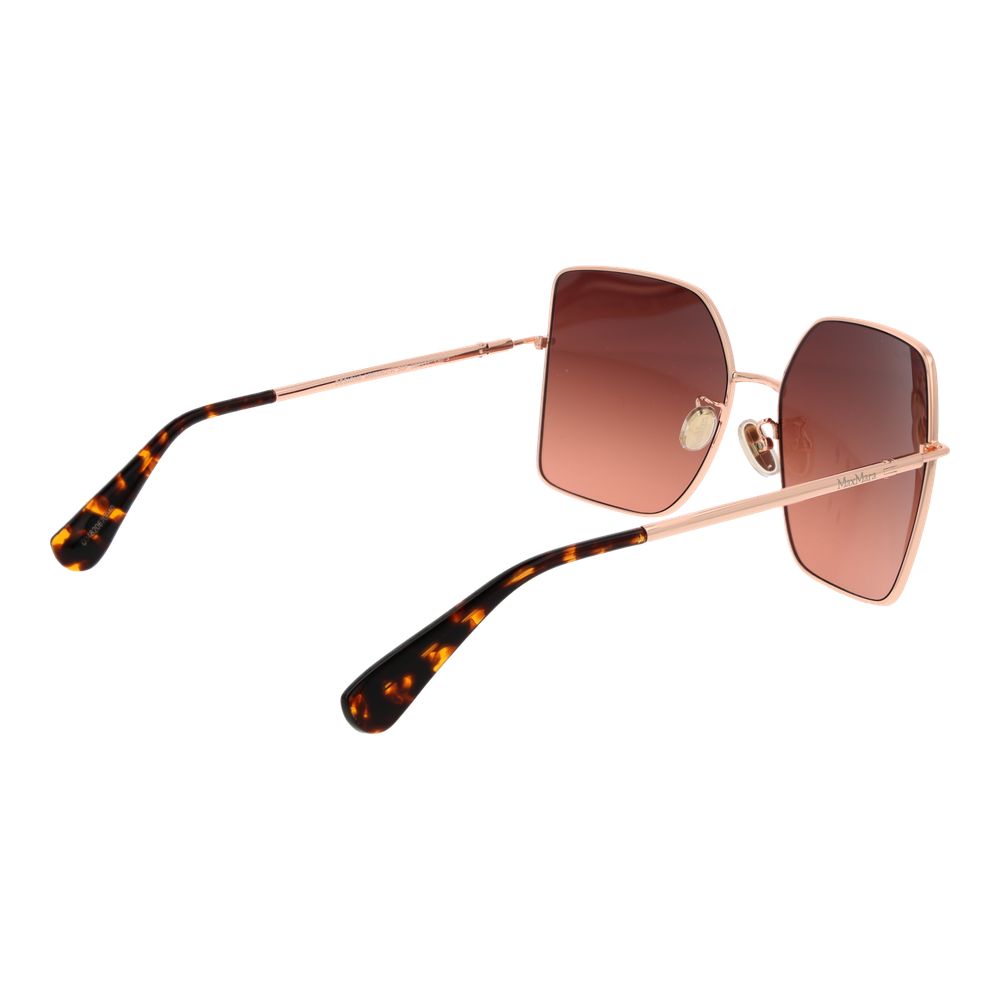 Max Mara Ochelari de Soare Aurii Roz din Metal