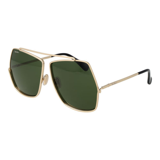 Max Mara Ochelari de Soare Aurii din Metal