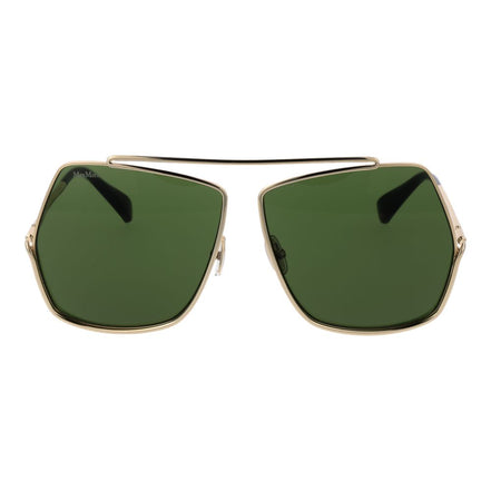 Max Mara Ochelari de Soare Aurii din Metal
