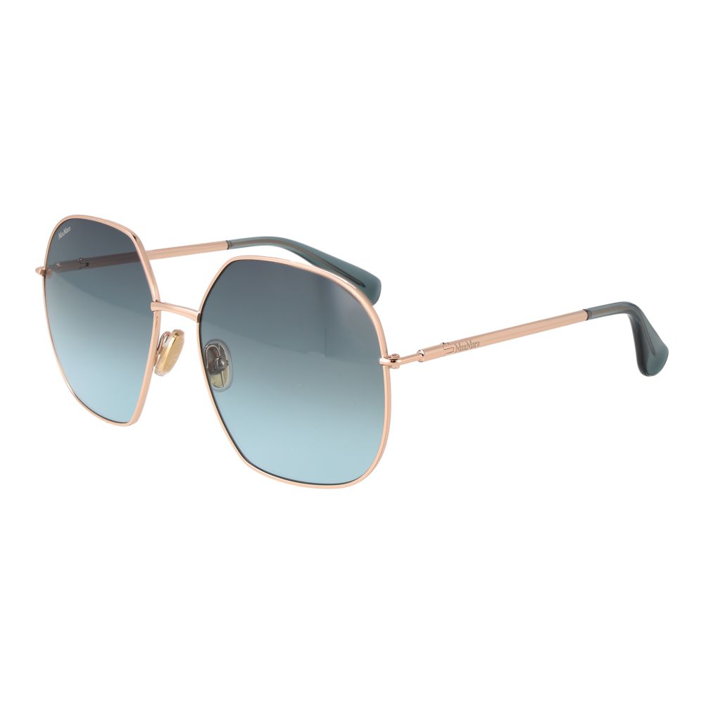 Max Mara Ochelari de Soare Aurii Roz din Metal