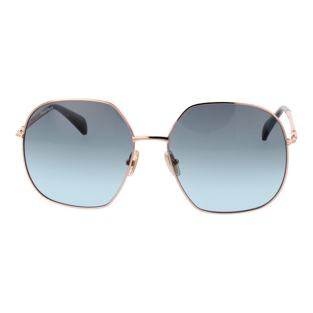 Max Mara Ochelari de Soare Aurii Roz din Metal