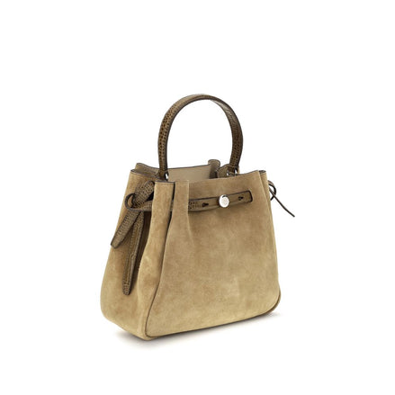Tory Burch Geantă Bucket Bej din Piele Întoarsă