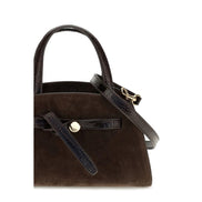 Tory Burch Brown Suede Leather Shoulder Bag
