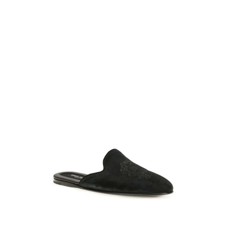 Dolce & Gabbana Papuci Mules Negri din Piele