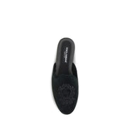 Dolce & Gabbana Papuci Mules Negri din Piele