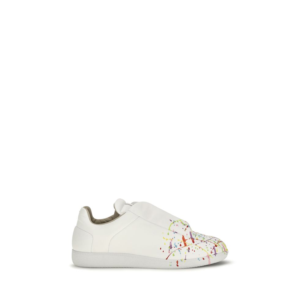 Maison Margiela White Leather Low Top Sneakers