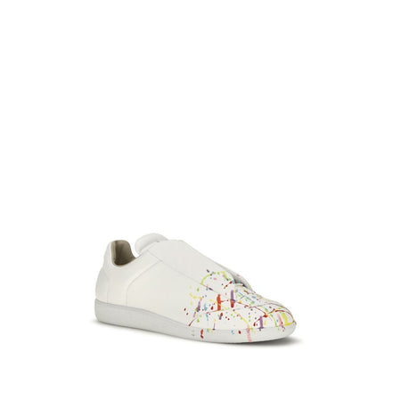 Maison Margiela White Leather Low Top Sneakers