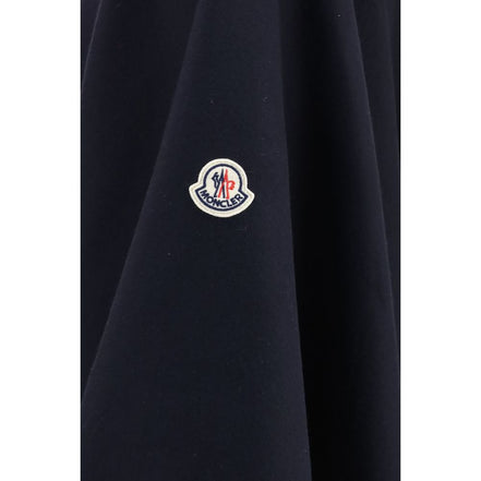 Moncler Blue Wool Cape