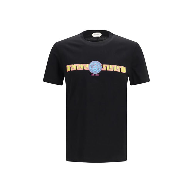 Versace Tricou Negru din Bumbac