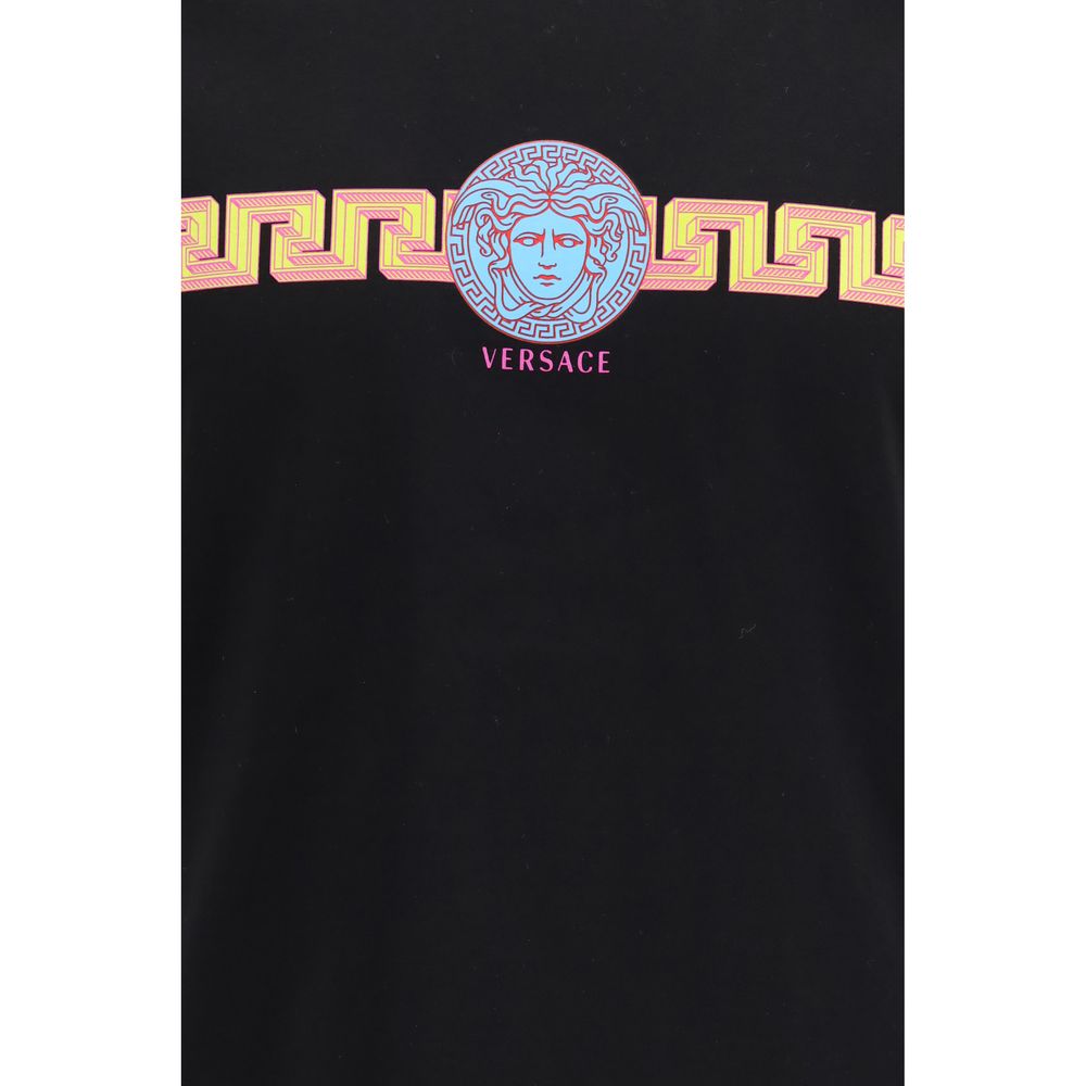 Versace Tricou Negru din Bumbac