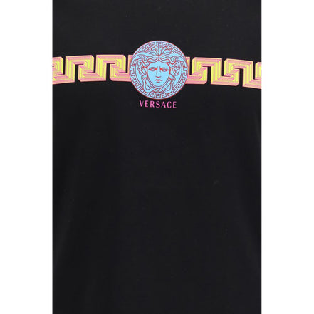Versace Tricou Negru din Bumbac