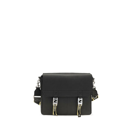 Fendi Geantă Crossbody Neagră din Piele