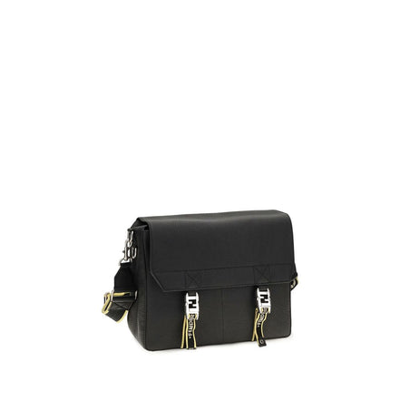 Fendi Geantă Crossbody Neagră din Piele