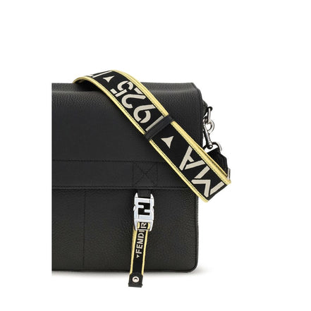 Fendi Geantă Crossbody Neagră din Piele