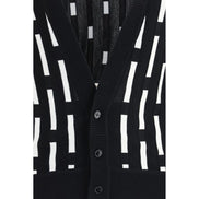 Versace Multicolor Wool Cardigan