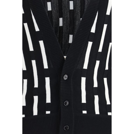 Versace Multicolor Wool Cardigan