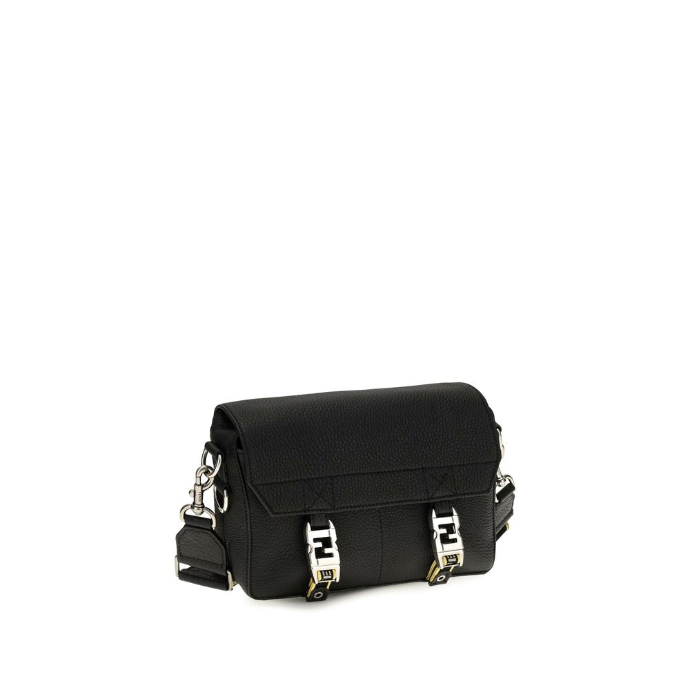 Fendi Geantă Crossbody Neagră din Piele