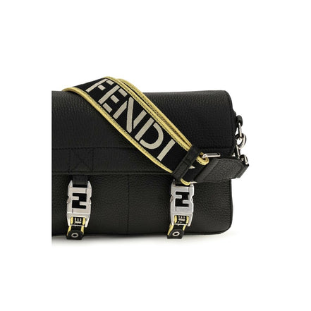 Fendi Geantă Crossbody Neagră din Piele