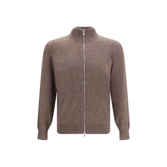 Brunello Cucinelli Cardigan Maro din Caşmir