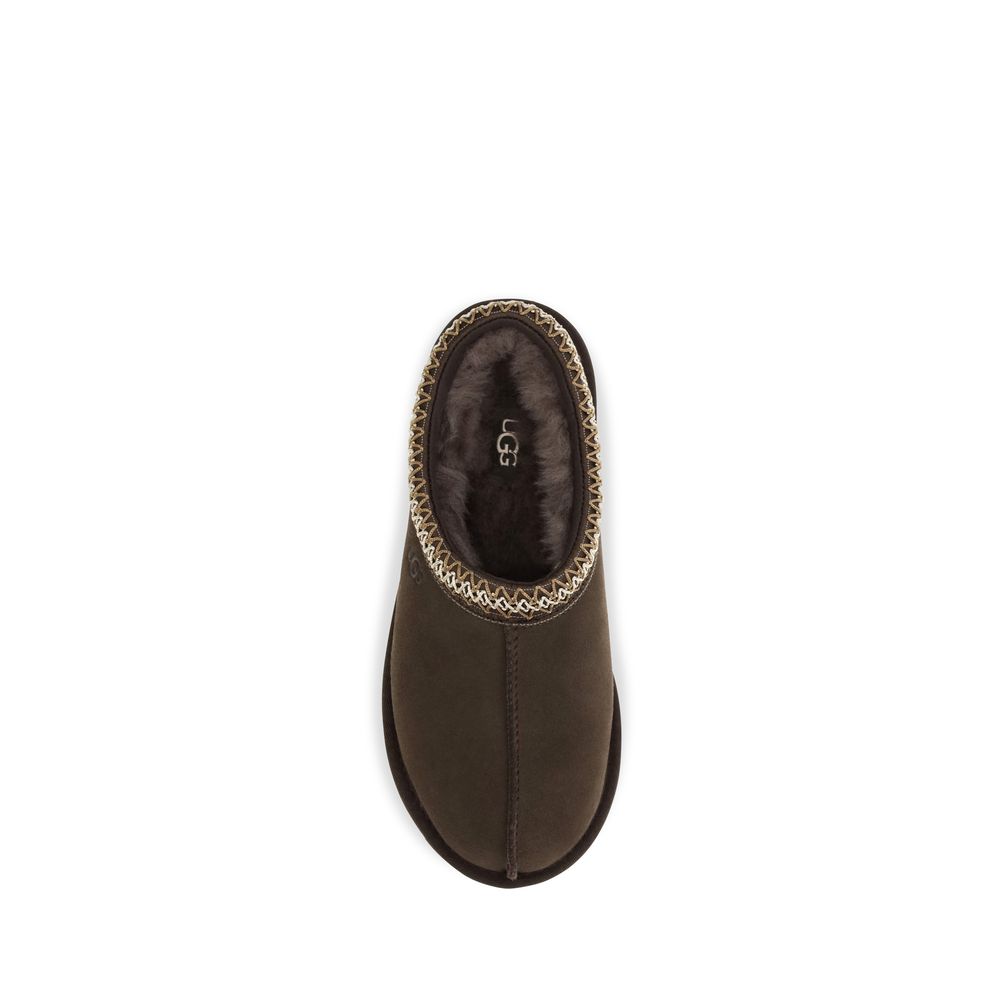 UGG Papuci Mules Maro din Piele