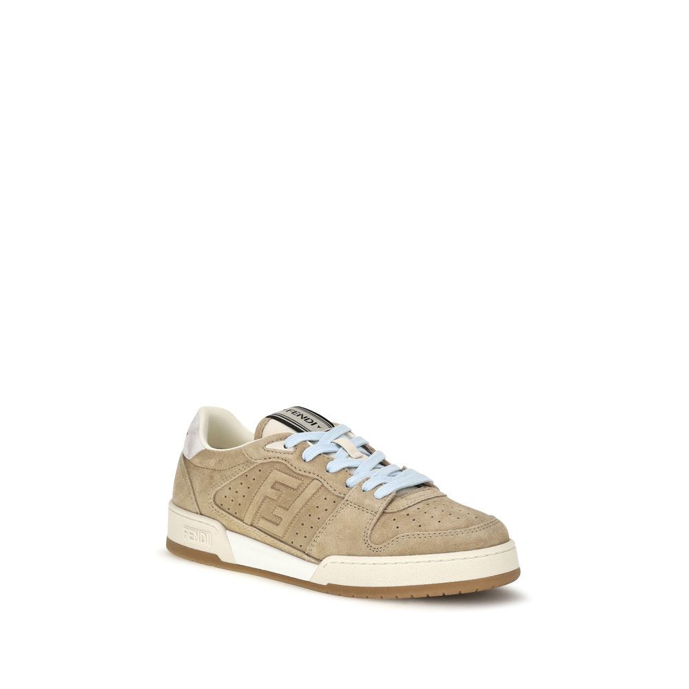 Fendi Adidași Sport Bej din Piele de Vițel