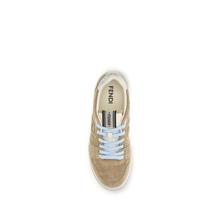 Fendi Adidași Sport Bej din Piele de Vițel