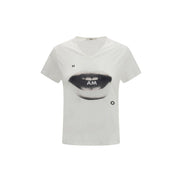 Fendi Tricou Alb din Bumbac