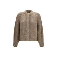Brunello Cucinelli Cardigan Maro din Caşmir