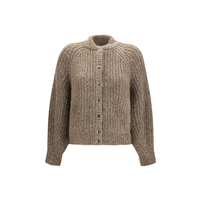 Brunello Cucinelli Cardigan Maro din Caşmir