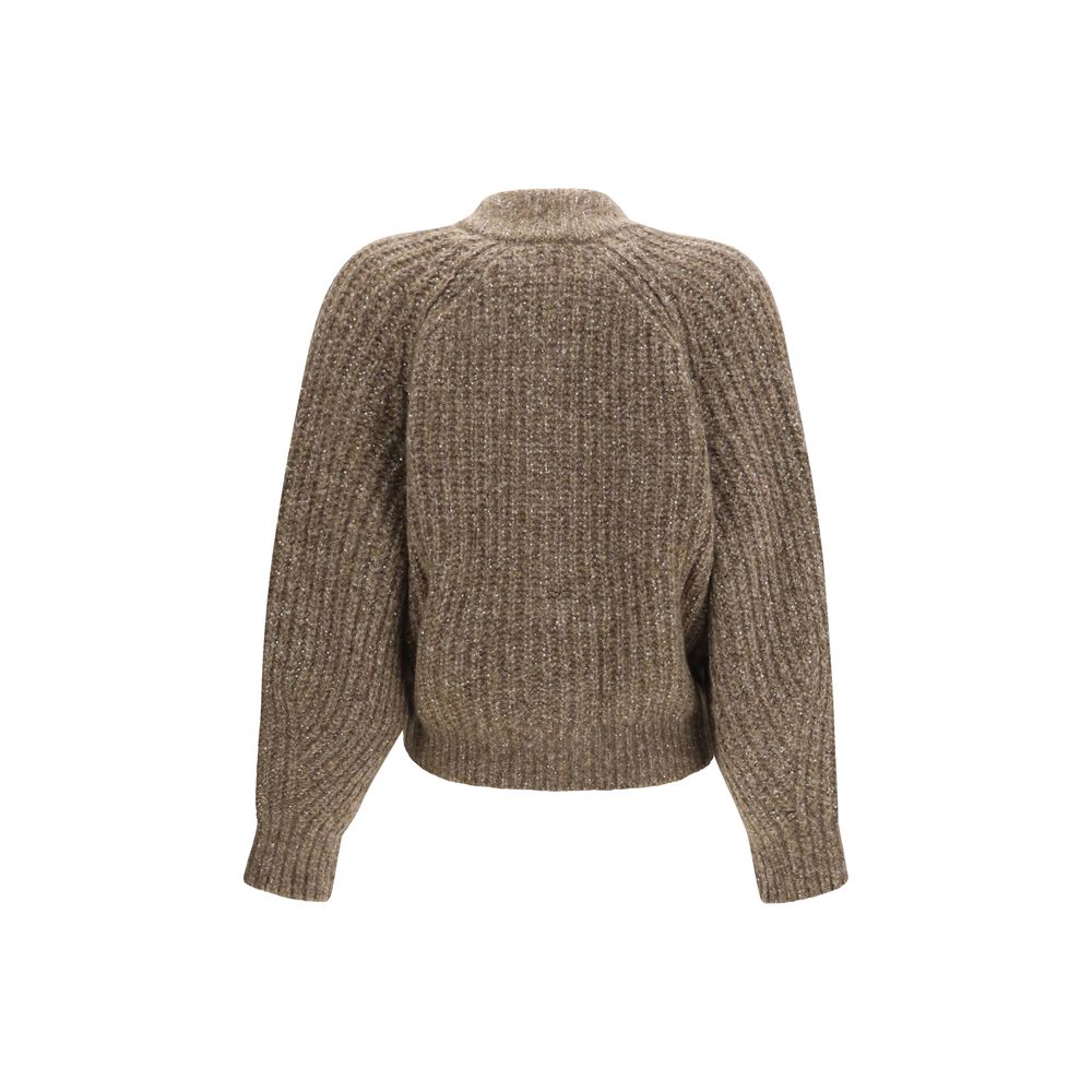 Brunello Cucinelli Cardigan Maro din Caşmir