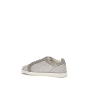 Brunello Cucinelli Pantofi Sport Gri din Piele Întoarsă