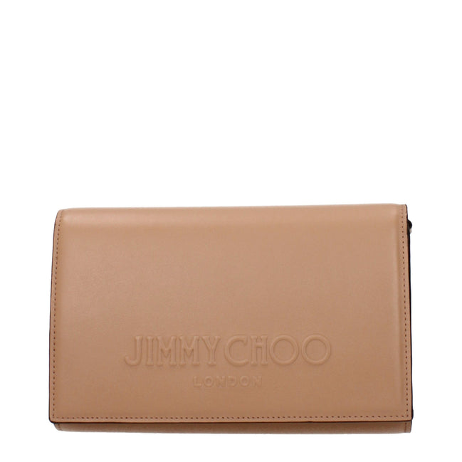 Jimmy Choo Poșetă Clutch Maro din Piele