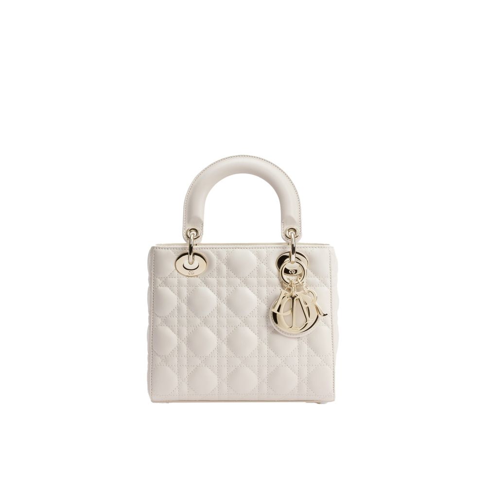 Dior Geantă Albă din Piele de Miel