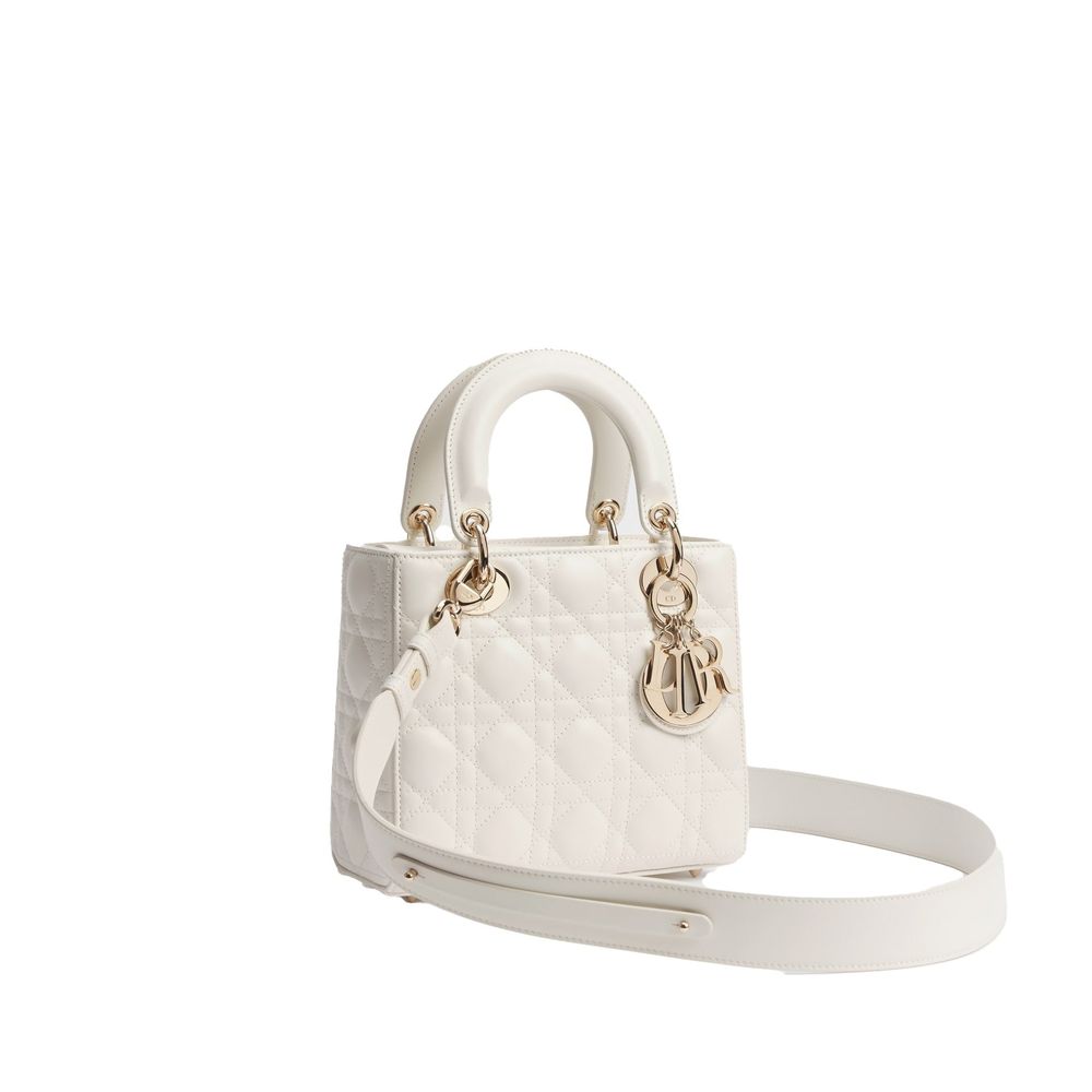 Dior Geantă Albă din Piele de Miel