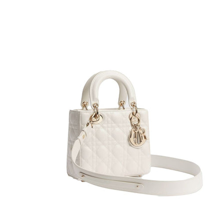 Dior Geantă Albă din Piele de Miel