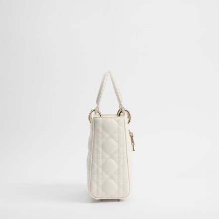 Dior Geantă Albă din Piele de Miel