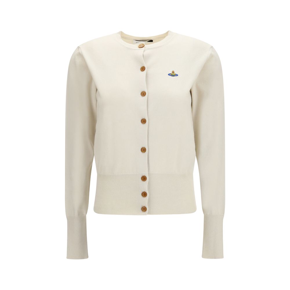 Vivienne Westwood Cardigan Alb din Bumbac
