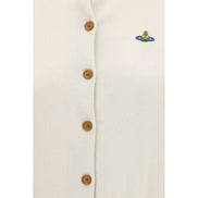 Vivienne Westwood Cardigan Alb din Bumbac