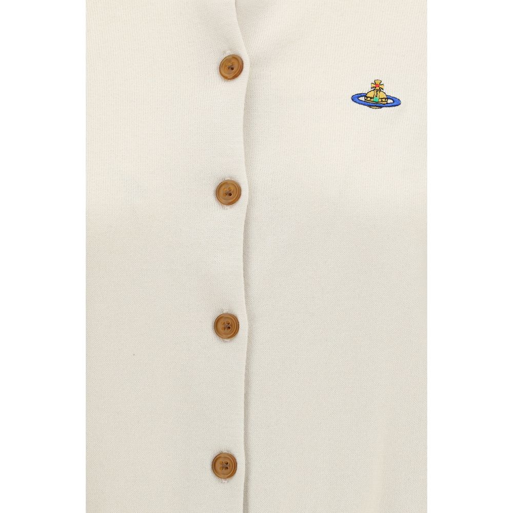 Vivienne Westwood Cardigan Alb din Bumbac