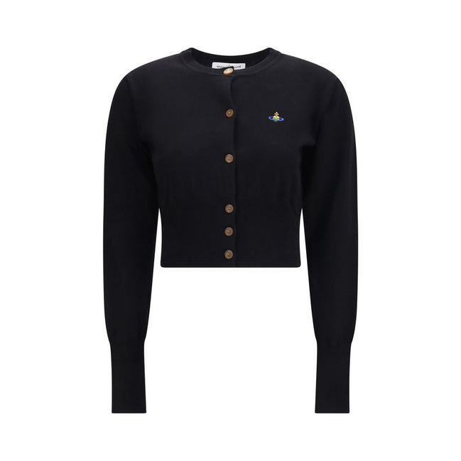 Vivienne Westwood Cardigan Negru din Bumbac