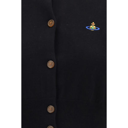 Vivienne Westwood Cardigan Negru din Bumbac