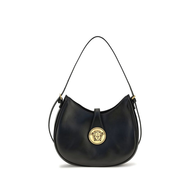 Versace Black Lambskin Shoulder Bag