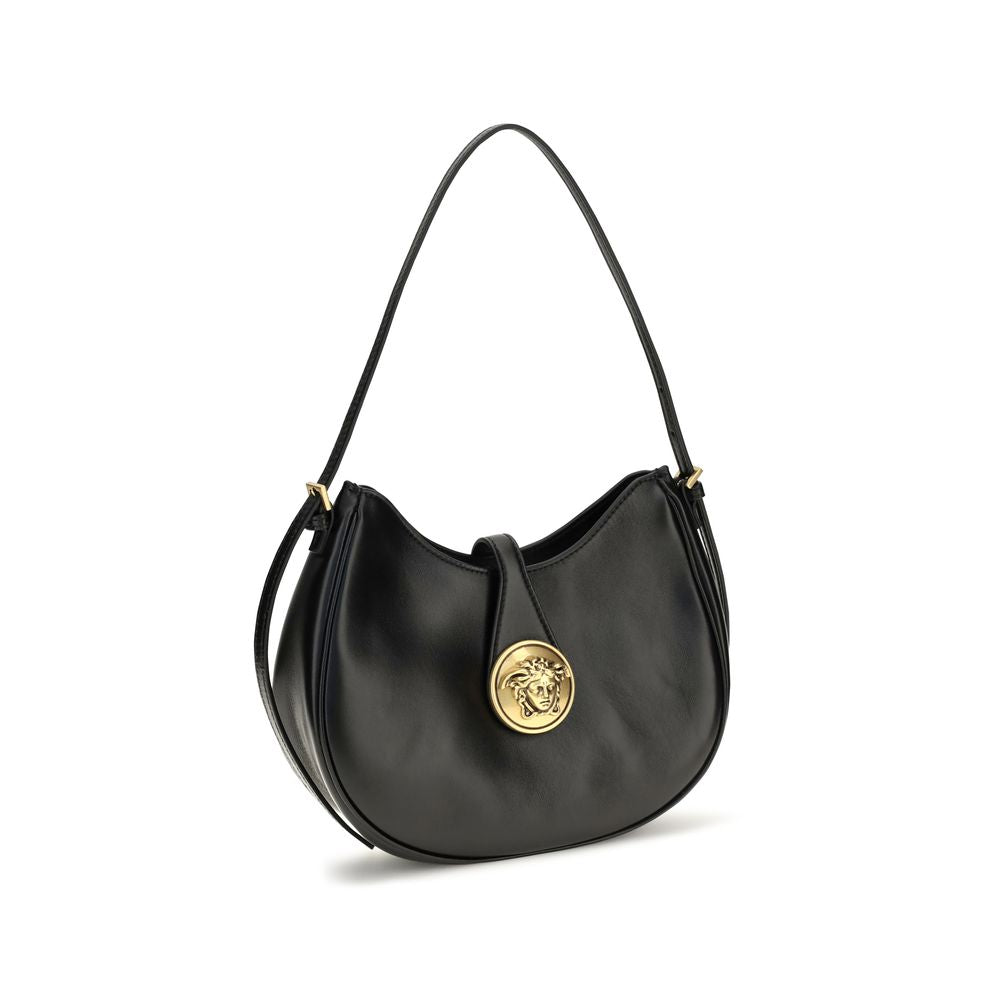 Versace Black Lambskin Shoulder Bag