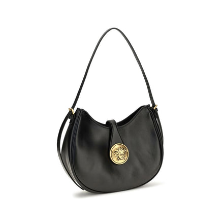 Versace Black Lambskin Shoulder Bag