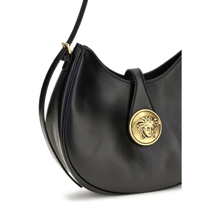 Versace Black Lambskin Shoulder Bag