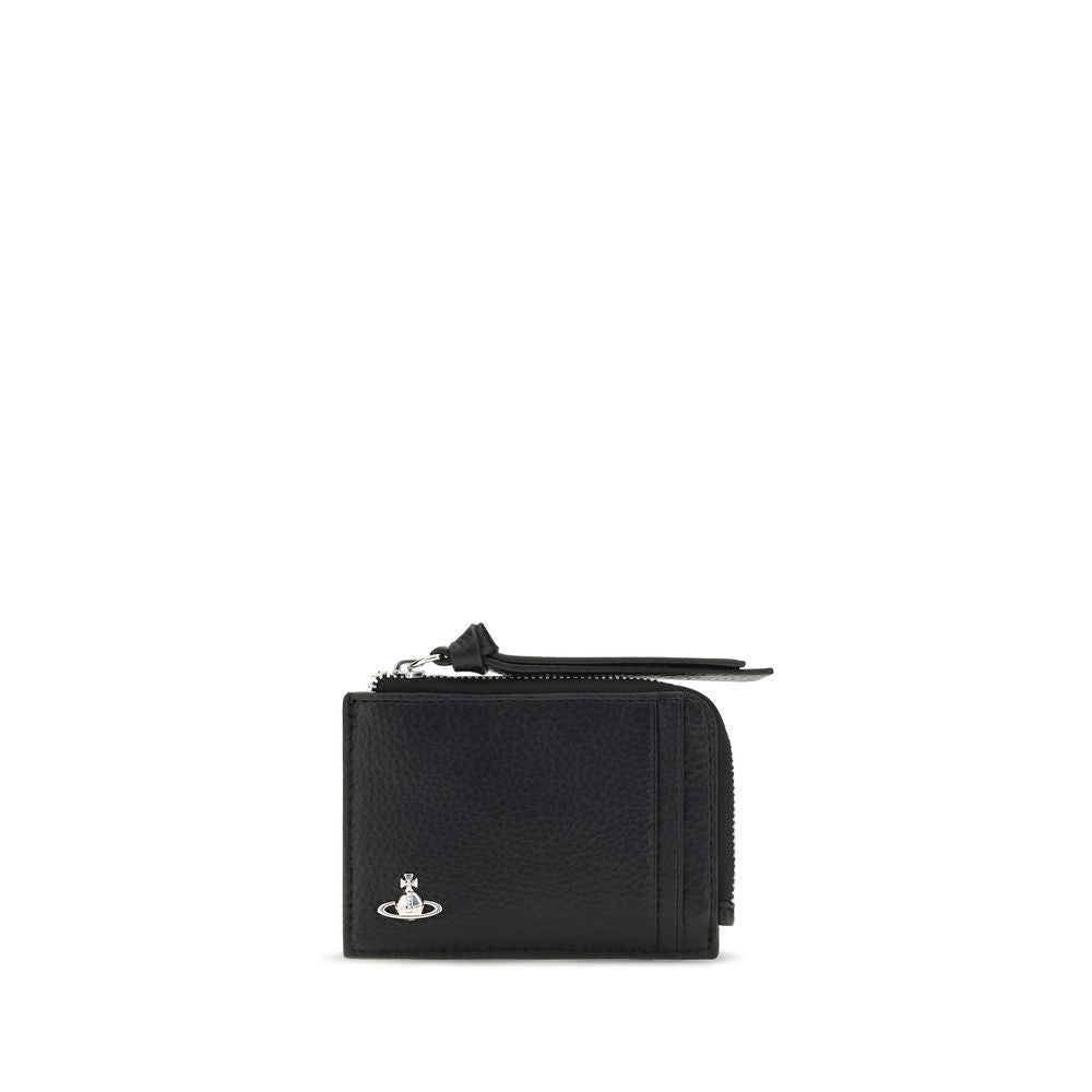Vivienne Westwood Portofel Negru din Piele de Vițel
