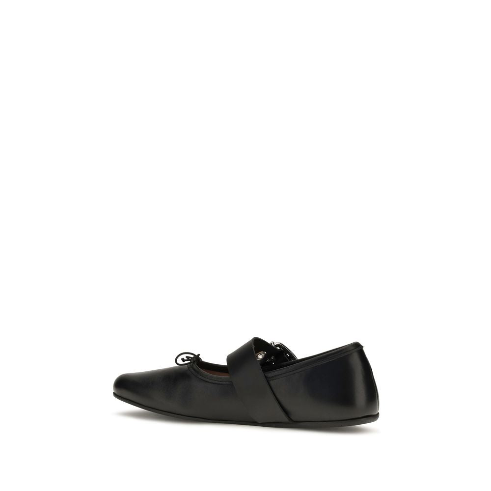Vivienne Westwood Balerini Negri din Piele
