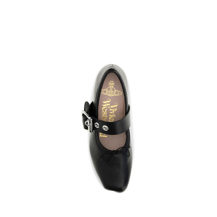 Vivienne Westwood Balerini Negri din Piele