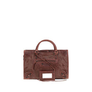Balenciaga Geantă Bordo din Piele de Miel